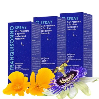 3 Conf. TRANQUISONNO Spray - AntiAnsia e Regolatore Sonno 3 Conf. TRANQUISONNO Spray - AntiAnsia e Regolatore Sonno