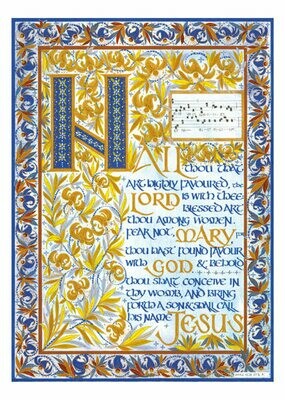 BATH ABBEY DIPTYCH - The angel greets the Virgin