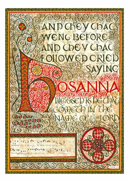 BATH ABBEY DIPTYCH - Jesus enters Jerusalem