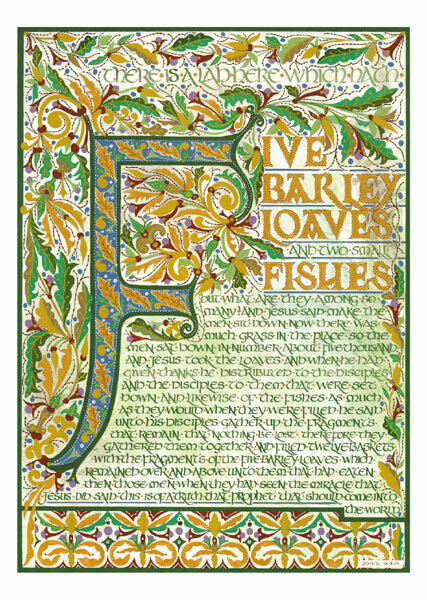 BATH ABBEY DIPTYCH - Loaves and fishes multiplied
