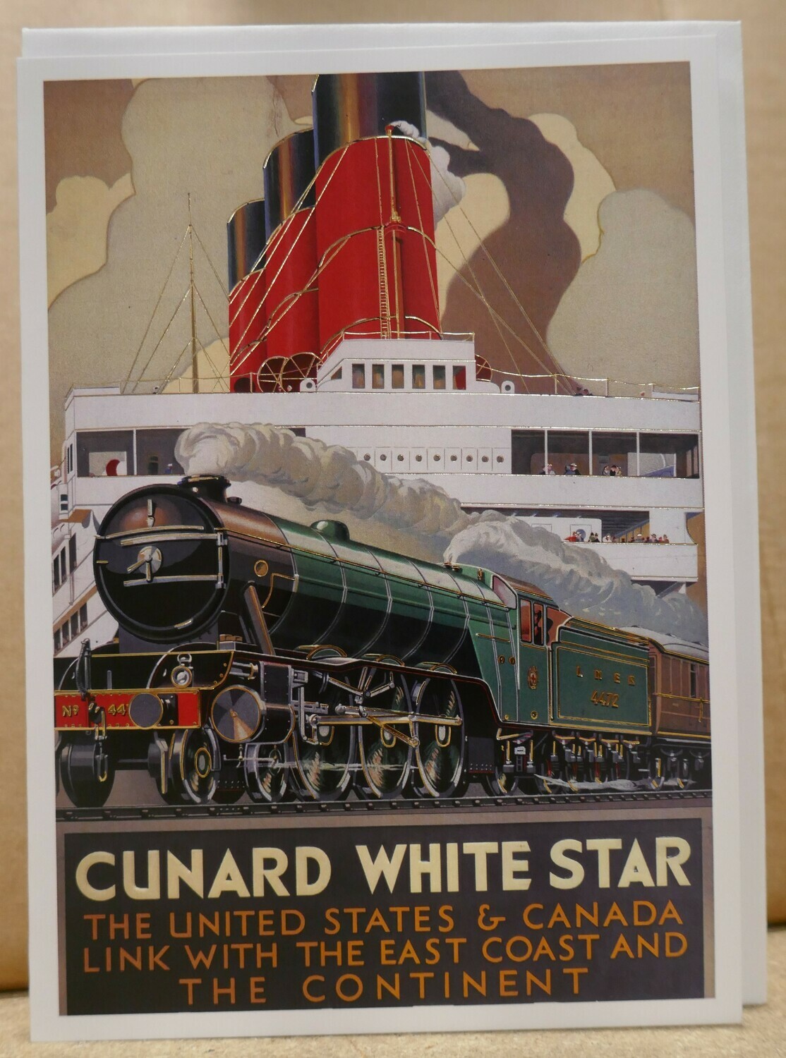 Cunard White Star Poster card