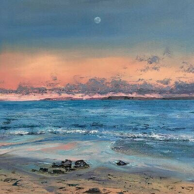 Spring Moon St. Ives card by Anna Cumming