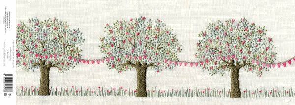 Jo Butcher - triple cherry tree embroidery