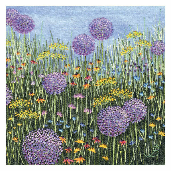Jo Butcher - allium embroidery