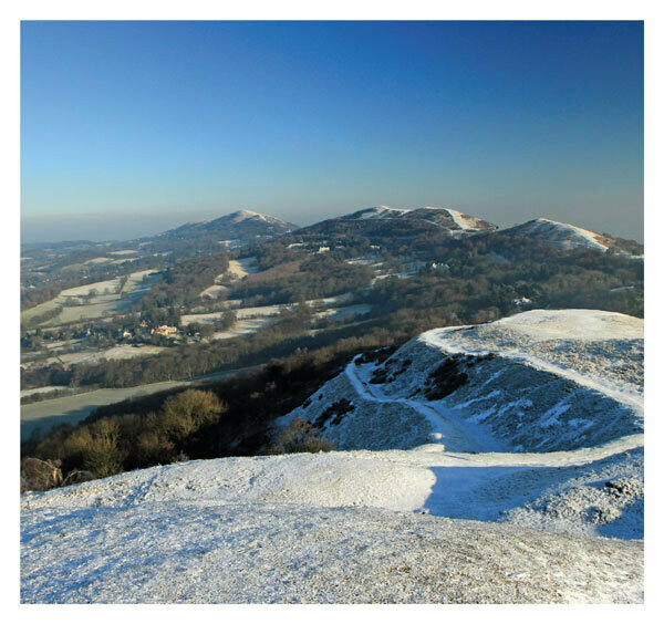 Snow on British Camp, Malvern