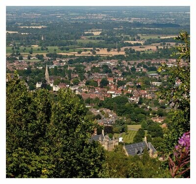 Looking down on Malvern