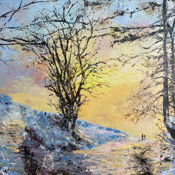 Winter sunset walks, Malvern by Anna Cumming