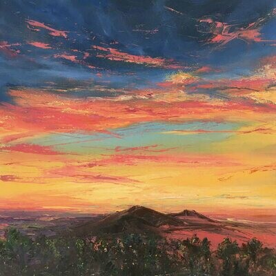 Sunset Malverns by Anna Cumming