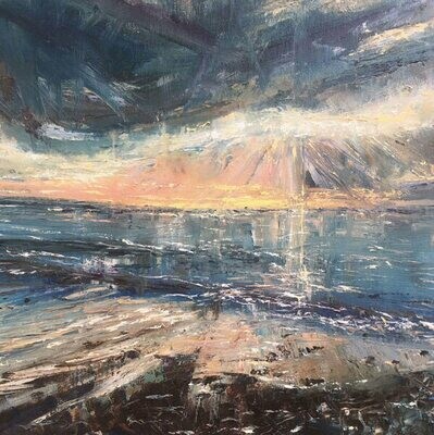 Sunset. Tenby by Anna Cumming