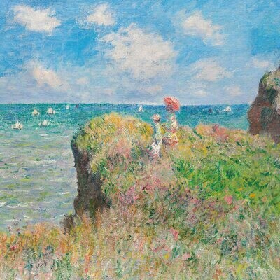 Cliff Walk at Pourville by Claude Monet