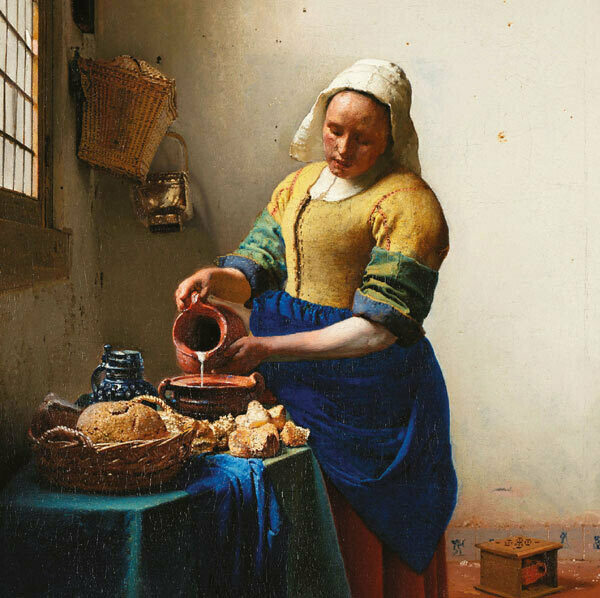 The milkmaid by Johannes Vermeer