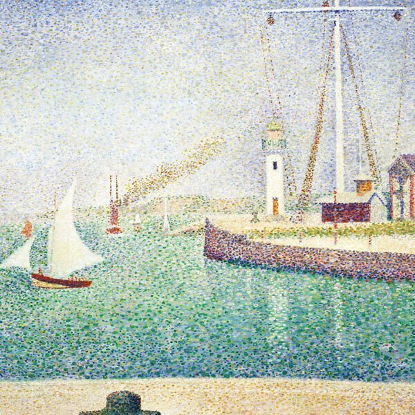 Entrance of the port of Honfleur by Georges Seurat