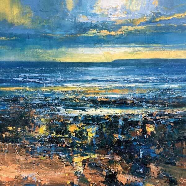 John Brenton - Polkerris Sunset Reflections