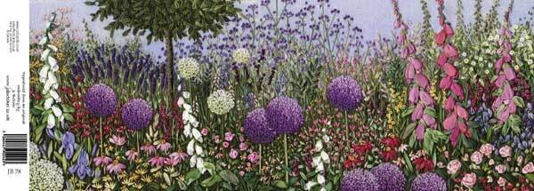Jo Butcher - allium wraparound embroidery card