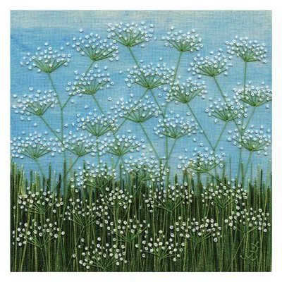 Jo Butcher - cow parsley in summer - mini card