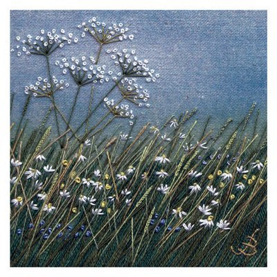 Jo Butcher - wild flowers - mini card