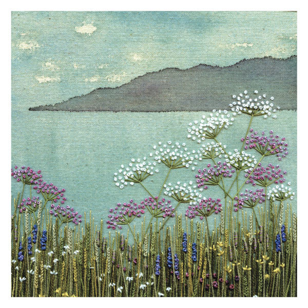 Jo Butcher - wild flowers on the cliff