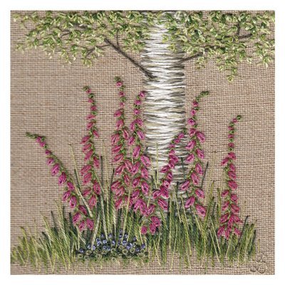 Jo Butcher - foxgloves - mini card