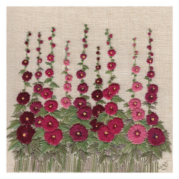 Jo Butcher - hollyhocks