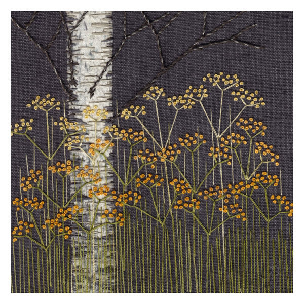 Jo Butcher - silver birch at night