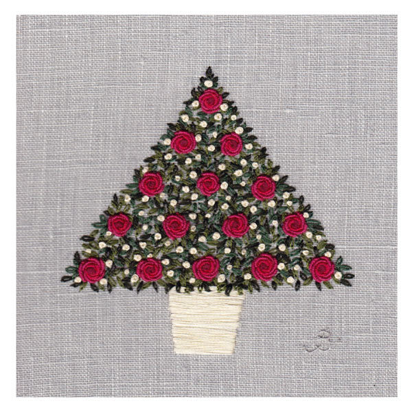 Jo Butcher - Christmas tree - mini card