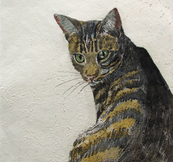 Annabel Langrish - cat - mini card