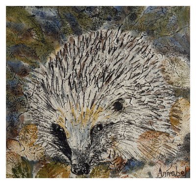 Annabel Langrish - hedgehog - mini card