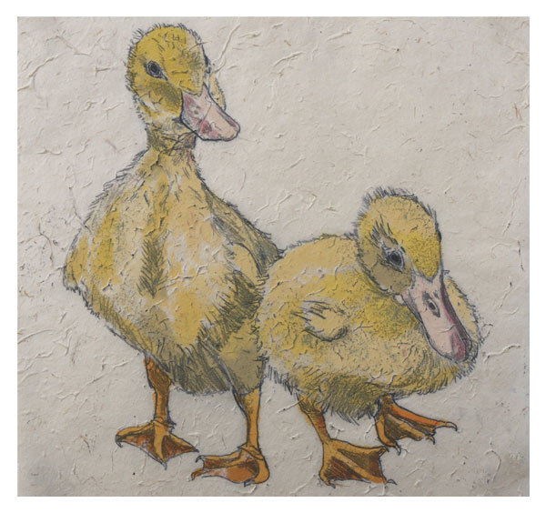 Annabel Langrish - ducklings - mini card