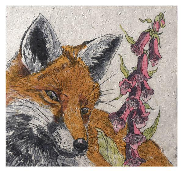 Annabel Langrish - fox and foxglove