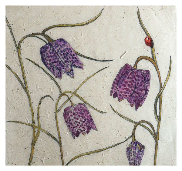 Annabel Langrish - Fritillaria - mini card