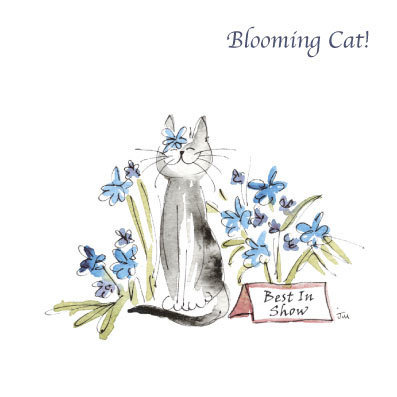 Garden Cats - Blooming Cat