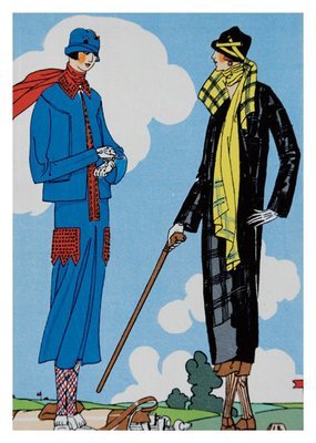 Art Deco -1920&#39;S FASHION
 2 ladies
