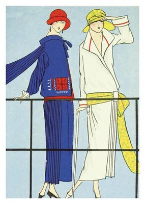 Art Deco -1920&#39;S FASHION looking at the view