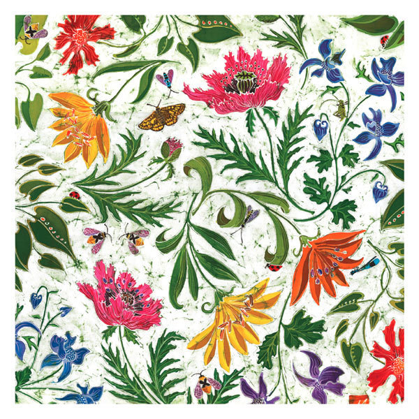 Batik - flowers and leaves