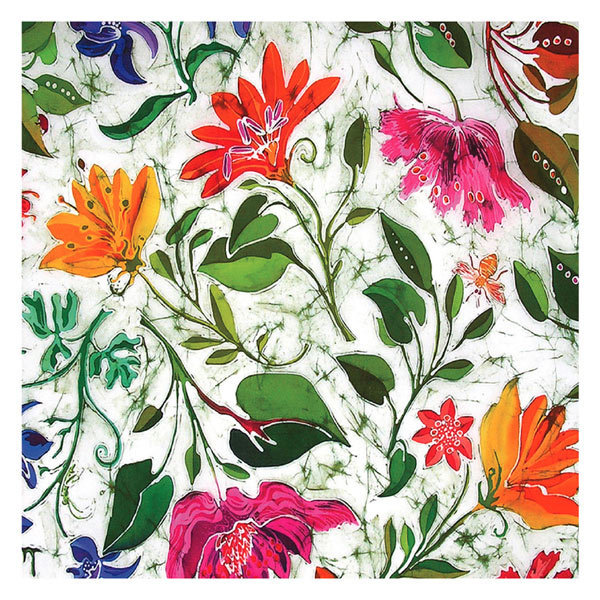 Batik - flowers and leaves