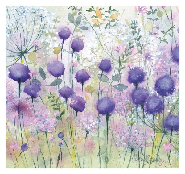 Catherine Stephenson  - Purple flowers
