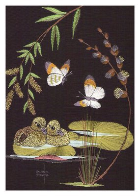 Helen M. Stevens - Duckings on the pond