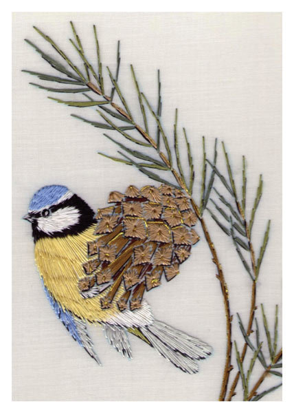 Helen M. Stevens -from an embroidery blue tit