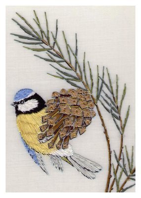 Helen M. Stevens -from an embroidery blue tit