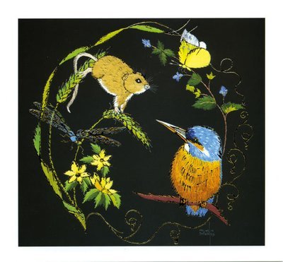 Helen M. Stevens - Kingfisher and mouse 4 seasons