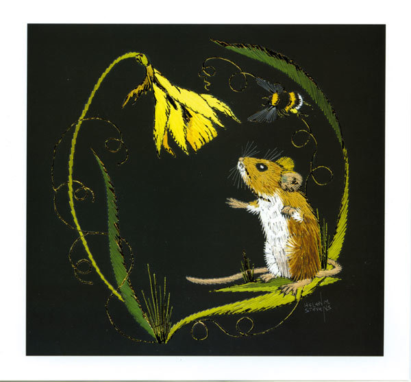 Helen M. Stevens - Daffodil and mouse