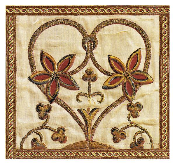 Church Embroidery Heart Valentine
