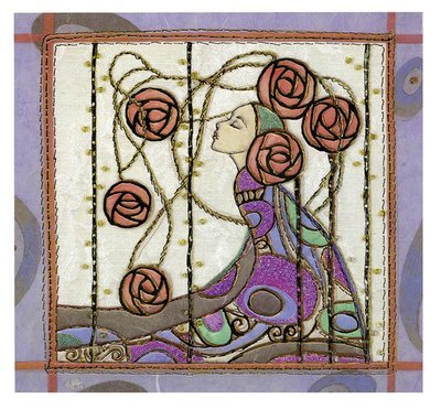 Brigett Hill -Mackintosh style  Lady with Roses