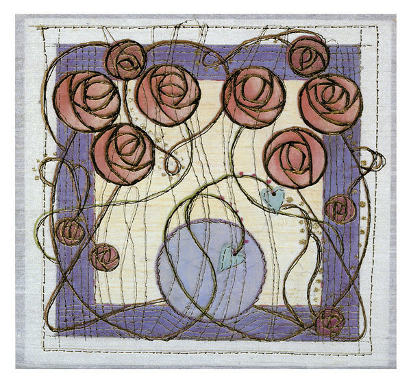 Brigett Hill - Mackintosh style Roses - mini card