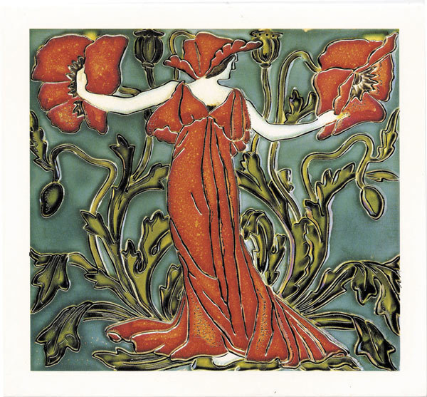 Walter Crane Floras train poppies