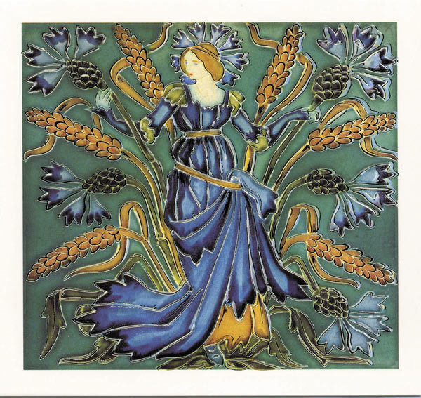 Walter Crane Floras train cornflowers