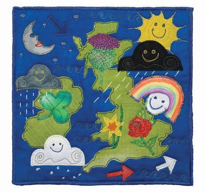 quilt Weather map - United Kingdom