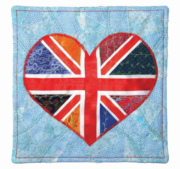 Union Jack Heart, quilt