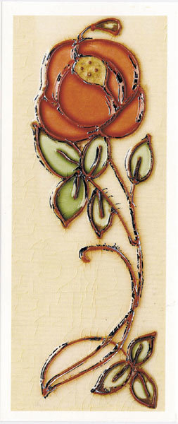 Art Nouveau - tile pink rose