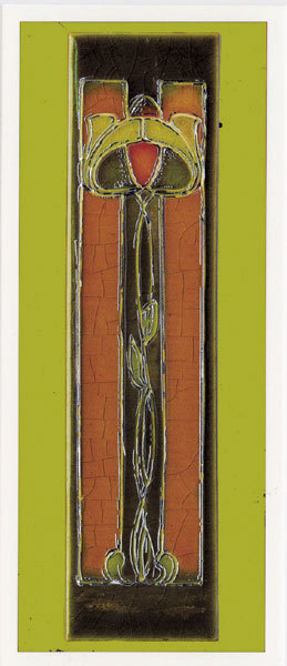 Art Nouveau - tile plant